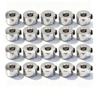 Alomejor Conjunto de Tapón de Tren de Aterrizaje de Avión RC, Collar de Rueda de Acero Inoxidable de 3,1mm, Artesanía Exquisita para Piezas de Aviones Modelo