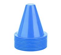 Alomejor Conjuntos de Conos Deportivos de 10 Piezas, marcadores de Cono de Entrenamiento de fútbol Conos de Disco de Seguridad de Agilidad plástica para Entrenamiento(Azul)