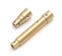 Alomejor Conjuntos Dorados de Tubos de Eje Delantero SCX10 Pro, Construcción de para un Mejor Control y Maniobrabilidad, Ajuste para Aficionados a los Automóviles con Control Remoto (#-1)