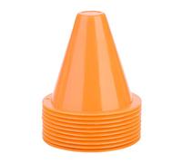 Alomejor Conos de Entrenamiento Fútbol 10 Unidades - Conos Naranja Alta Visibilidad para Drills de Velocidad, Agilidad y Cambios de Dirección - Resistentes, Flexibles y Reutilizables para E