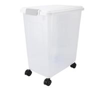 Alomejor Contenedor de Almacenamiento de Granos Contenedor Hermético de Almacenamiento de Alimentos con Tapa para Arroz, Cereales, Harina, Alimentos para Mascotas de 30 Kg, Conveniente para la