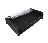 Alomejor Contenedor de Almacenamiento Debajo de la Cama con Ruedas, Cajón de Alta Carga para Ropa, Mantas, Dormitorios Universitarios en Casa (BLACK)