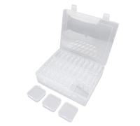 Alomejor Contenedores de Almacenamiento de Cuentas, Mini Organizadores de Plástico con Tapas con Bisagras para Suministros de Joyería y Manualidades, Incluye Etiquetas y 30 Cajas Pequeñas para una