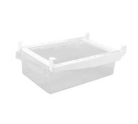 Alomejor Contenedores Organizadores para Refrigerador Palanca de Resorte Ajustable para Colgar Organización del Cajón del Refrigerador Almacenamiento de Alimentos para Refrigeradores Estándar Sin