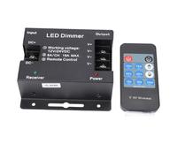 Alomejor Controlador de Atenuación LED Brillo Ajustable para Tira de Luz LED de 12 V a 24 V CC, Interruptor de Atenuación PWM de Control Remoto Inalámbrico para Iluminación del Hogar