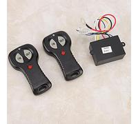 Alomejor Controlador de Cabrestante, Kit de Control Remoto Inalámbrico, Resistente de 12 V para Automóviles y Camiones con Transmisores Duales