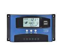 Alomejor Controlador de Carga Solar MPPT 40A para Sistemas de 12V/24V, con Seguimiento Automático del Punto de Máxima Potencia, Pantalla LCD Retroiluminada, Protección Integral (So