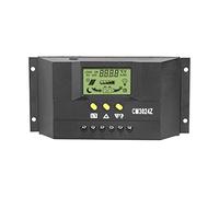 Alomejor Controlador de Carga Solar PWM con Pantalla LCD para Paneles Solares de 12 V 24 V, Identificación Automática, ABS Duradero, Perfecto para Proyectos de Energía Renovable (20A)