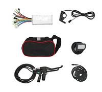 Alomejor Controlador de Motor de Bicicleta Eléctrica 22A 36V 48V 500W Juego de Palanca de Freno con Pantalla EN06 Kit de Conversión de Bicicleta Eléctrica Duradero para Modificación DIY