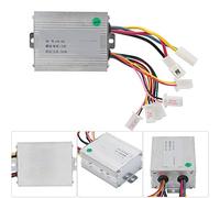 Alomejor Controlador de Motor de Cepillo para Patinete Eléctrico de 12V y 500W, Controlador de Velocidad de Motor CC para Patinete de Vehículo Eléctrico