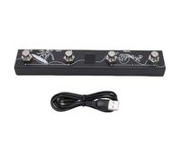 Alomejor Controlador de Pedal MIDI Inalámbrico, Teclado de Pie Multifunción Construido en Metal con Batería Recargable, Ideal para Presentaciones en Vivo y Estudios en Casa