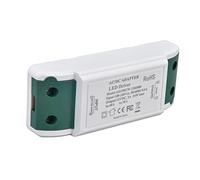Alomejor Controlador LED de de 24 W para Tira de Luz LED de 12 V CC y Luz de Gabinete, Fácil de Instalar, Amplias Aplicaciones, Material ABS