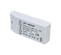 Alomejor Controlador LED Transformador Potente de 12 V para Iluminación y Pantallas LED Material ABS Duradero Tamaño Compacto de 12 W