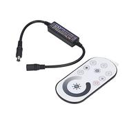 Alomejor Controlador Mini RF Dimmer, Fácil Configuración 5-24V | Diseño inalámbrico, múltiples modos de brillo, ideal para fondo de TV