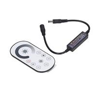 Alomejor Controlador Mini RF Dimmer, Fácil Configuración 5-24V | Diseño inalámbrico, múltiples modos de brillo, ideal para fondo de TV