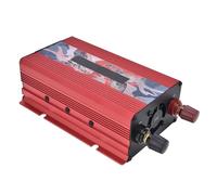Alomejor Convertidor de Potencia de Alta e 300 W con Carcasa de Aleación de Aluminio para Electrodomésticos (Rojo)