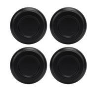 Alomejor Copas para Ruedas de Piano, 4 Almohadillas Antideslizantes de Madera Maciza y Antirruido con Base de Espuma para Protección del Suelo de Piano Vertical, Ajuste Universal (BLACK)