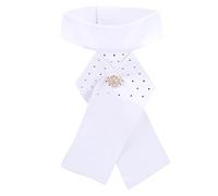 Alomejor Corbata de Equitación Broche Preatado Ecuestre Equipo de Cuello de Corbata para Adultos con Equipo Ecuestre de Algodón para Competición Ecuestre