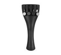 Alomejor Cordal de Violín de Fibra de Carbono con Cuatro Afinadores Finos para Violines 1/8, Accesorio Duradero para Cuerdas Profesionales