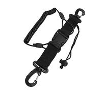 Alomejor Cordón de Buceo, Equipo Submarino Enrollado con Resorte de Nailon, Cordón Antipérdida con Hebilla de Liberación Rápida para Cámaras y Luces de Buceo