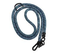 Alomejor - Cordón de teléfono con correa ajustable de poliéster siempre accesible alrededor de la correa para el cuello para la mayoría de los teléfonos inteligentes, cian, #712