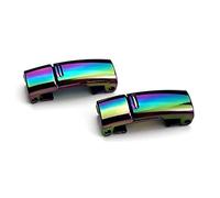 Alomejor Cordones Magnéticos para Niños y Adultos, Cierres de Hebilla, sin Cordones para zapatos; Diseño Estable y Firme para Uso diario; Material: Metal Color: Colorido + Negro Mate Tamaño: 26 Mm