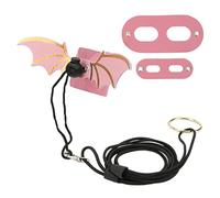 Alomejor Correa Ajustable de Lagarto, Suave para Reptiles, Arnés de Dragón Barbudo para Festivales y Fiestas de Cumpleaños, Cuero Artificial (Pink)