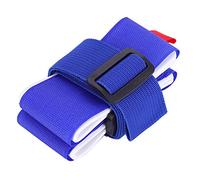 Alomejor Correa de esquí Correas Ajustables para el asa del Hombro del Portador del Hombro para Transportar fácilmente los esquís y los Postes(Azul)