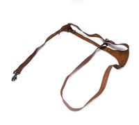 Alomejor Correa de Hombro de Cuero para Cámara, Arnés único Duradero para Cámaras DV, Cómodo para Fotografía de Viajes Al Aire Libre, Marrón (Hombro derecho marrón)