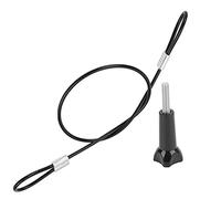 Alomejor Correa de Seguridad con Cordón de Acero Inoxidable para, Cinturón Antipérdida de Muñeca Portátil de 30cm, Tornillo de 1/4 Pulgadas Incluido