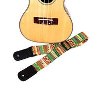 Alomejor Correa de Ukelele, diseño Jacquard Pintado Ajustable portátil, Correa multiinstrumento, para mandolina Banjo Viajes músicos Amateurs Profesionales
