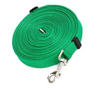 Alomejor Correa Larga Ajustable para Perros, Portátil, para Perros Grandes, Senderismo, Entrenamiento, Natación, Aleación de Zinc PP de 32,8 Pies para Actividades Al Aire Libre (Green)