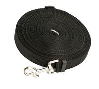 Alomejor Correa Larga Ajustable para Perros, Portátil, para Perros Grandes, Senderismo, Entrenamiento, Natación, Aleación de Zinc PP de 32,8 Pies para Actividades Al Aire Libre (Black)