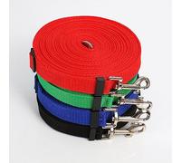 Alomejor Correa Larga para, Material de Aleación de PP, Longitud Ajustable de 32,8 Pies para Perros Grandes, Ideal para Senderismo, Natación y Actividades Al Aire Libre (Rojo)