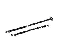 Alomejor Correa para Perro Manos Libres, Cinturón de Tracción Resistente para Adiestramiento de Perros, Correr para Viajar, Acampar, 2 Correas y Llave Hexagonal, Color Negro