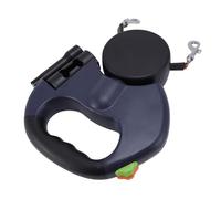 Alomejor Correa para Retráctil Doble Automática, Correa para Caminar con Luz LED Duradera para Perros Pequeños y Medianos para un Agarre Cómodo (Blue)