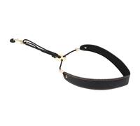 Alomejor Correa para Saxofón de Cuero PU Nailon, Correa de Cuello (BLACK)