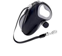 Alomejor Correa Retráctil para Perros, Resistente, Antienrollamiento, Correa de Entrenamiento para Perros Grandes con Dispensador de Bolsas de Basura, Adecuada para Paseos por el Parque (Cable