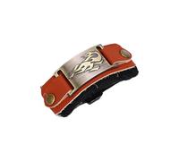 Alomejor Correa Silenciosa para Guitarra, Anillos Metálicos con Reducción de Ruido para Guitarra Clásica Acústica Eléctrica, Bajistas de 6/7 Cuerdas (Llama marrón)