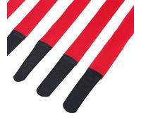 Alomejor Correas de Bucle de Gancho para Bicicleta, Corbata Ajustable de Nailon para Manillar de Bicicleta, para Ciclismo y Aventuras Al Aire, 5 Piezas Duraderas y Ligeras (Rojo)