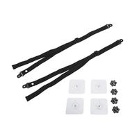 Alomejor Correas de seguridad ajustables anti punta para TV a prueba de bebés, fácil instalación, 2 correas de seguridad para TV para pantallas planas, material: polipropileno. Peso: aprox. 80 g