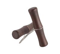 Alomejor Cortador de Arcilla de Alambre de Acero Inoxidable, Ergonómico de Madera para Artesanos de Masa de Cerámica de Queso, Diseño Portátil de 1 Pieza