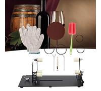 Alomejor Cortador de Botellas de Vidrio, Herramienta de Bricolaje para Manualidades y Decoración, Diseño de Acero Inoxidable Cr Ajustable para Botellas Cuadradas y Redondas
