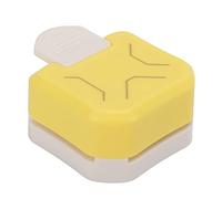 Alomejor Cortador de Esquinas Mini Máquina Cortadora Portátil Amarilla para Papel, Fotos, Tarjetas, Manualidades, Hierro ABS, 2,8x2,4x1,3 Pulgadas