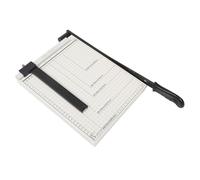 Alomejor Cortador de Papel Profesional A4 e Corte Precisa para Uso en el Hogar y la Oficina, Acero Blanco