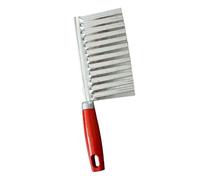 Alomejor Cortador de Patatas de Acero Inoxidable Ondulado, Herramienta de Corte Fácil y Duradera para Cocina Casera, 1,76 Oz
