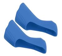 Alomejor Cubierta de agarre de manillar de bicicleta Capuchas de palanca de freno de bicicleta Palancas de cambio de bicicleta de carretera Cubierta de silicona para R7000 R8000(azul)