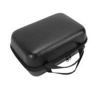 Alomejor Cubierta de Carrete Giratorio, Bolsa de Carrete de Pesca de Cuero PU Impermeable con Cubierta Giratoria para Baitcasting Giratorio (Black)