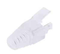 Alomejor Cubierta de Conector RJ45 de 50 Unidades, Fundas de Enchufe Duraderas para Cables de Red CAT5e/CAT6, Material de PC de para una Protección Mejorada del Cable