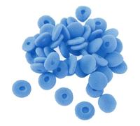Alomejor Cubierta de Esponja para Auriculares, Cómodas Almohadillas para Auriculares de 15mm, Puntas para una Experiencia de Sonido Mejorada, MP3, MP4, 50 Piezas (Blue)